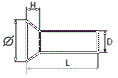 schema du rivet plein