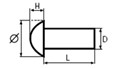 schema du rivet plein